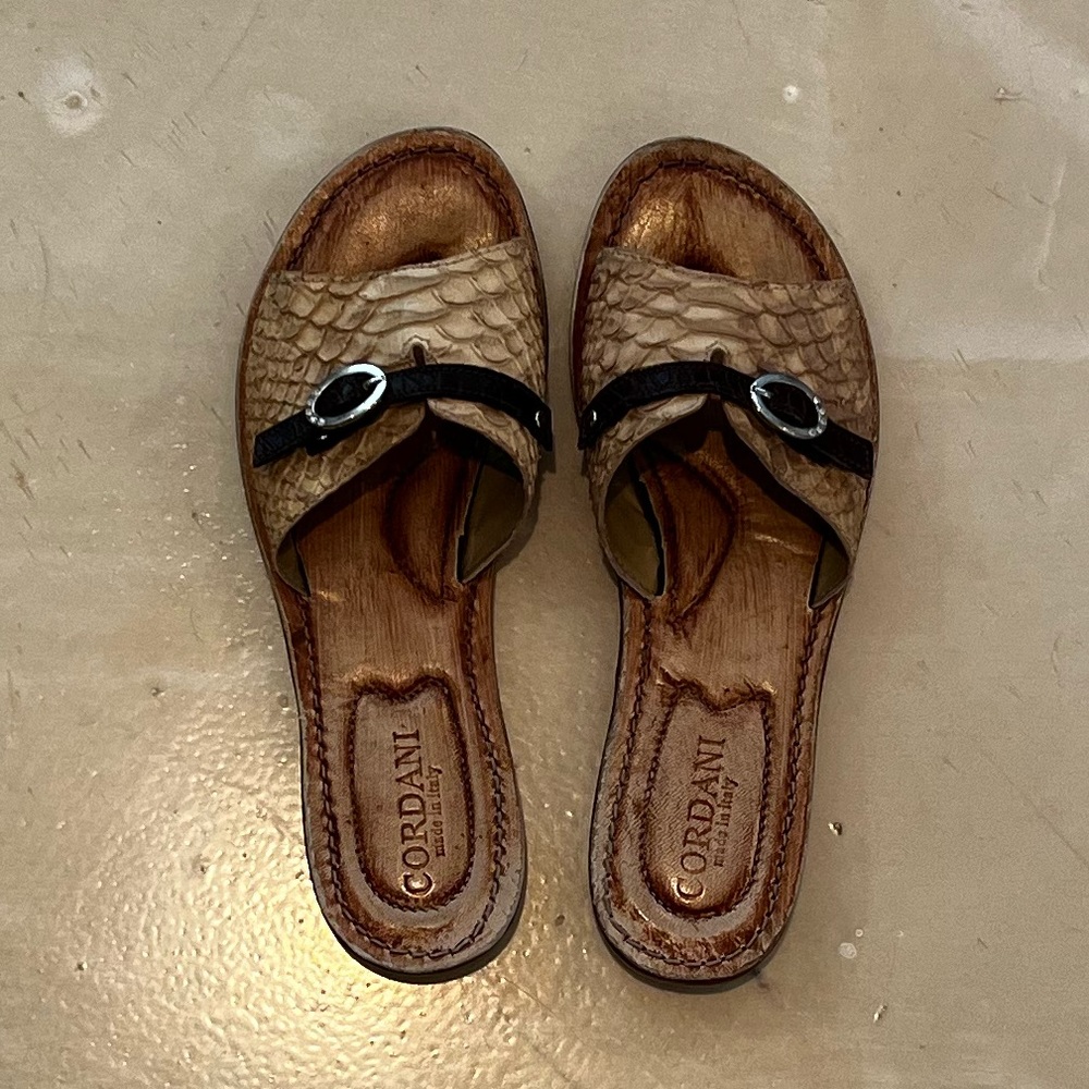 Cordani leather sandals size 38 (size 8 US)